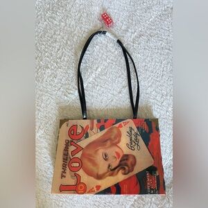Vintage Style Love Print Tote Bag